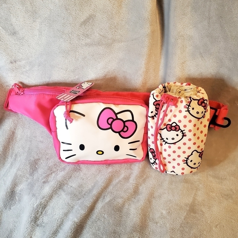 Hello Kitty Fanny Pack and Water Bottle Holder NWT